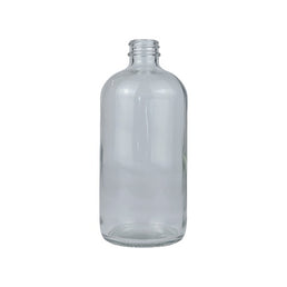 480ml Clear Boston Round Bottle – White Flint Glass Bottle