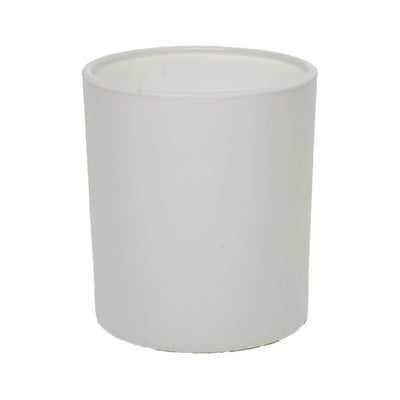 30cl External Sprayed Matte White Candle Glass Jar – 300ml Luxury Candle Container