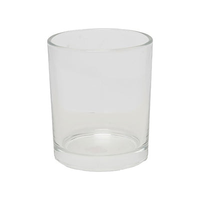 20cl Flat-Based Clear Candle Glass – 200ml White Flint Candle Jar