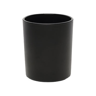 20cl Flat-Based Candle Glass – Matte Black – 200ml Candle Jar