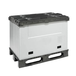Składany plastikowy pojemnik paletowy – 1220x820x928mm – 630L – Składany
