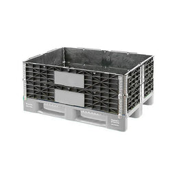 Kołnierz do palet plastikowych – 1200x800x200mm – 6 zawiasów – składany plastik PE