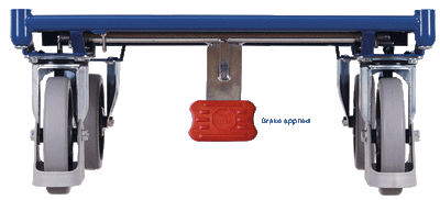 Platform Trolley with Brake 500kg - 1125L x 700W mm