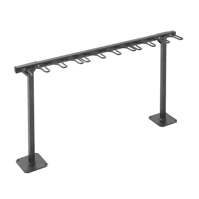 Free-Standing Scooter Rack - 9 Scooters, Steel Parking Stand
