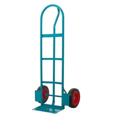 Steel P Handle Sack Truck, 250kg Capacity, Puncture Proof Wheels