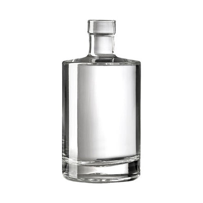 50cl Galileo Corkmouth Spirit Bottle – 500ml Premium Glass Bottle for Whisky, Gin, Rum & Tequila (White Flint | 750g)