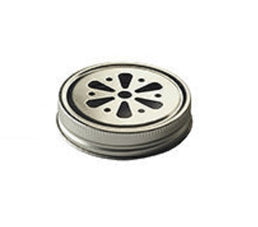 70mm Srebrna wielootworowa pokrywka kwiatowa do słoika Mason i słoika