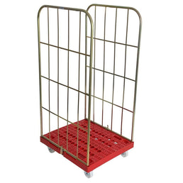 Demountable Two Sided Roll Pallet with Plastic Base