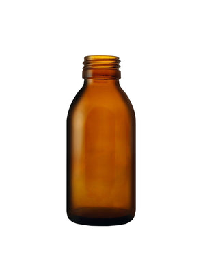 125ml Bursztynowa Butelka Szklana Alpha