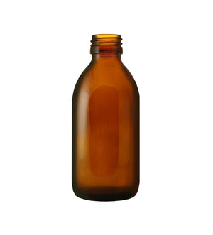 200ml bursztynowa butelka szklana Alpha