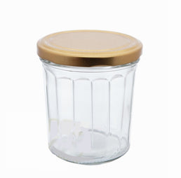 324ml Szkło Słoik Fasetowany