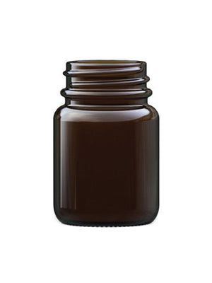 30ml Szklany Słoik na Proszek z Bursztynowego Szkła