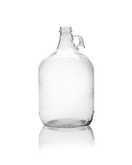 1 galon (128oz) przezroczysty szklany dzbanek Growler z uchwytem