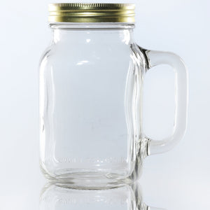 630ml Szklany słoik Mason z uchwytem