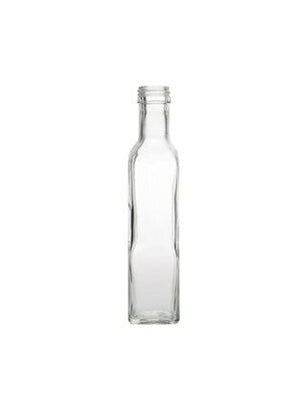 250ml Butelka z białego szkła flint Marasca na oliwę z oliwek (z zakrętką)