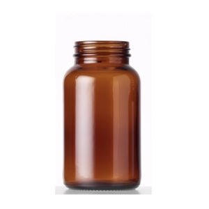 250ml (8oz) Szklany Słoik na Proszek z Bursztynowego Szkła