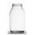 500ml White Flint Glass Powder Jar