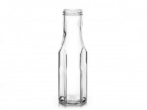 250ml Sześciokątna Butelka Szklana na Sos