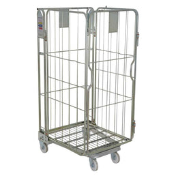 Paleta z czterema bokami z wypełnieniem prętowym